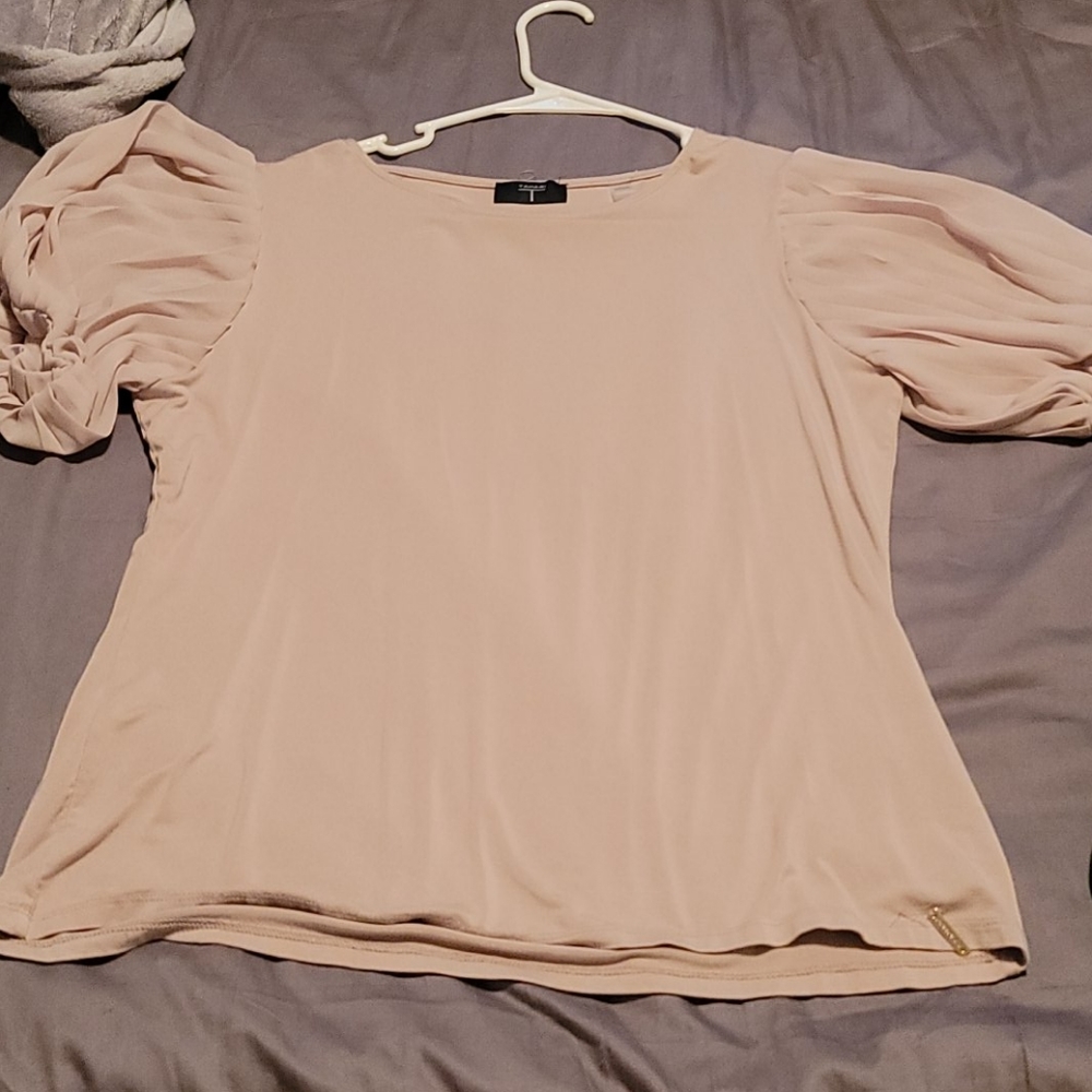 Light Pink Shirt Puffy Sleeves